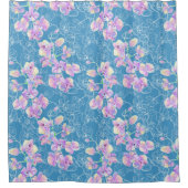 Orchideeën waterverf douchegordijn (Voorkant)