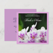 Orchideeën Wedding Shower-uitnodiging Kaart (Voorkant / Achterkant)
