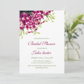 Orchideeën Wild Botanical Flowers Vrijgezellenfees Kaart (Staand voorkant)