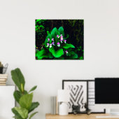 Orchideeën wilde bloemen poster (Thuiskantoor)