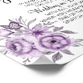 Orchideeën zet een ring bruidsfeest spel bord poster (Hoek)