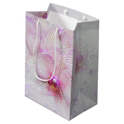Orchideeënbellen Medium Cadeauzakje (Achterkant Gekanteld)