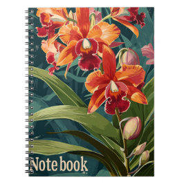 Orchideeënbloemen  Notitieboek