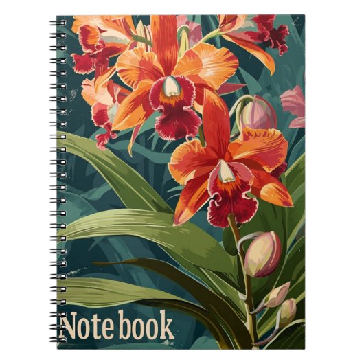 Orchideeënbloemen Notitieboek (Voorkant)