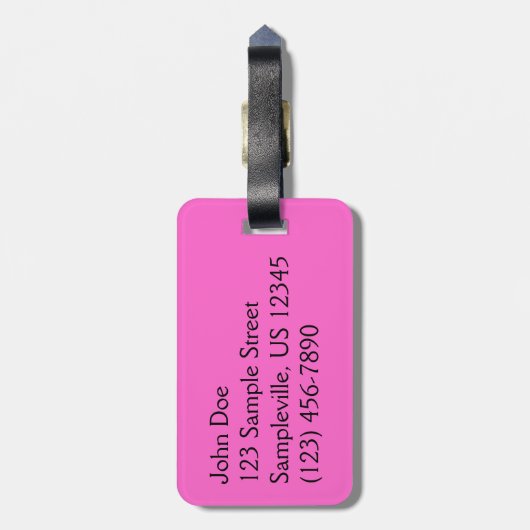 Orchideeënboom Bloesem Tropische Bloemen Bagagelabel (Achterkant verticaal)