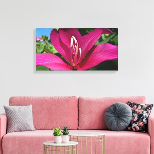 Orchideeënboom Bloesem Tropische Bloemen Canvas Afdruk (Insitu (Woonkamer))