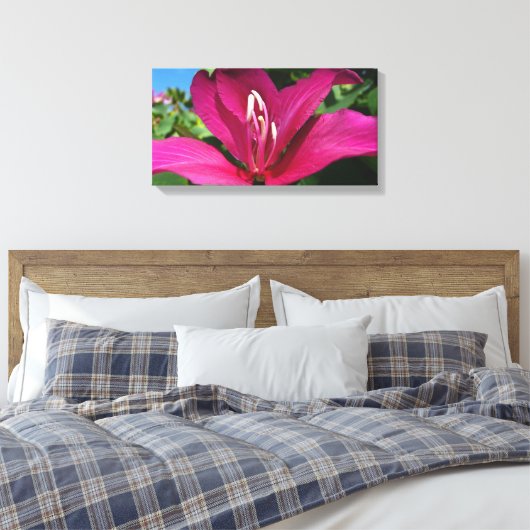 Orchideeënboom Bloesem Tropische Bloemen Canvas Afdruk (Insitu (Slaapkamer))
