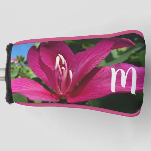 Orchideeënboom Bloesem Tropische Bloemen Golfheadcover (Voorkant)