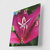 Orchideeënboom Bloesem Tropische Bloemen Vierkante Klok (Hoek)