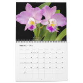 Orchideeënkalender middelgroot formaat kalender (Feb 2027)