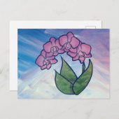 orchideeënschilderij briefkaart (Voorkant / Achterkant)