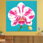 orchideeënschilderij canvas afdruk (Insitu (Woonkamer))