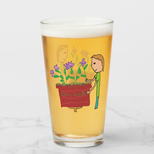 orchideeënteelt glas (Voorkant gevuld)