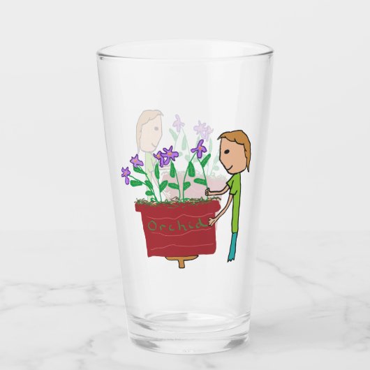 orchideeënteelt glas (Voorkant)