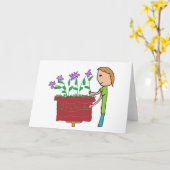 orchideeënteelt kaart (Gele Bloem)