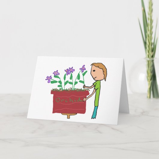 orchideeënteelt kaart (Voorkant)