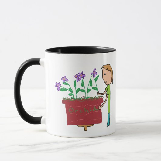 orchideeënteelt mok (Links)