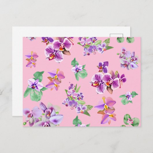 Orchideen Briefkaart (Voorkant / Achterkant)