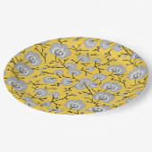 Orchidemosterdpatroon Papieren Bordje (Gekanteld)