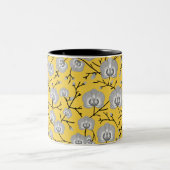 Orchidemosterdpatroon Tweekleurige Koffiemok (Center)