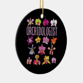 Orchidoloog Orchidee Lover Bloemtuinieren Keramisch Ornament (Rechts)