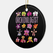 Orchidoloog Orchidee Lover Bloemtuinieren Keramisch Ornament (Links)