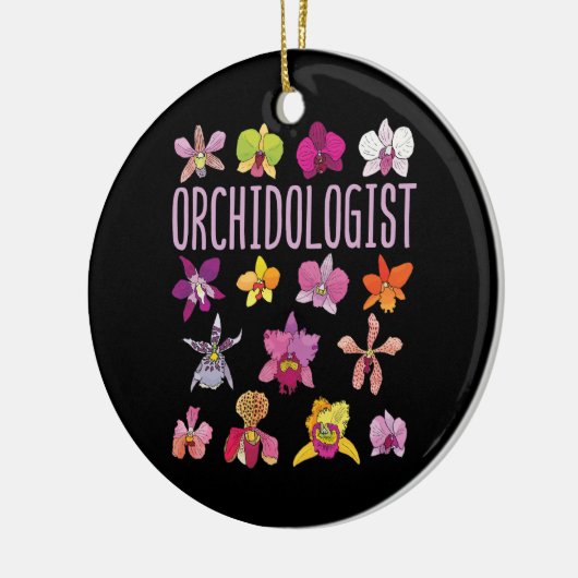 Orchidoloog Orchidee Lover Bloemtuinieren Keramisch Ornament (Links)