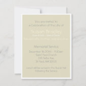 Orchids 1 Viering van de begrafenis van het leven Kaart (Achterkant)