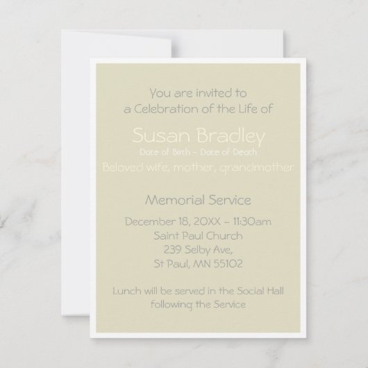 Orchids 1 Viering van de begrafenis van het leven Kaart (Achterkant)