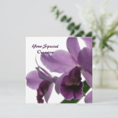 Orchids All-Occasion Invites Kaart (Staand voorkant)