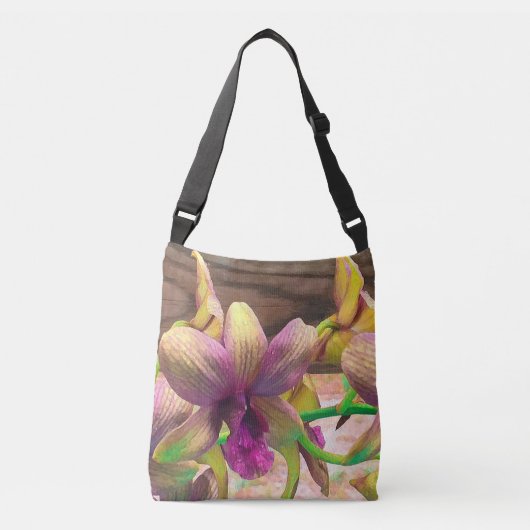 Orchids Blooming Crossbody Tas (Voorkant)