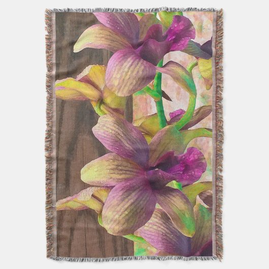 Orchids Blooming Deken (Voorkant Verticaal)