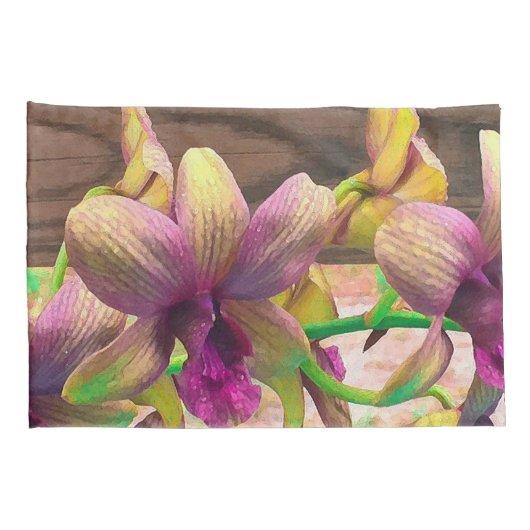 Orchids Blooming Kussensloop (Achterkant-Rechts)