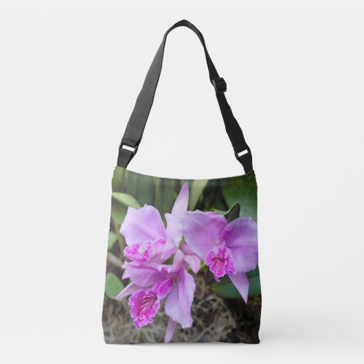 Orchids Bouquet Crossbody Tas (Voorkant)