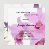 Orchids Bridal-Wedding Shower of Birthday Invites Kaart (Voorkant / Achterkant)
