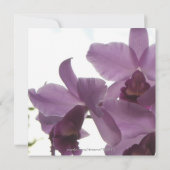 Orchids Bridal-Wedding Shower of Birthday Invites Kaart (Achterkant)