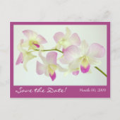 Orchids Briefkaart, sparen de Datum! Aankondigingskaart (Voorkant)