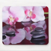 Orchids en Spa Stones Mousepad Muismat (Voorkant)