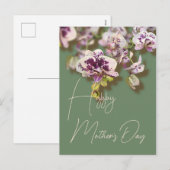 Orchids Floral Happy Moederdag Feestdagenkaart (Voorkant / Achterkant)