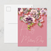 Orchids Floral Happy Moederdag Feestdagenkaart (Voorkant / Achterkant)