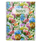 Orchids Floral Pattern Notitieboek (Voorkant)