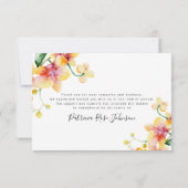 Orchids Funeral Memorial Bedankt (Achterkant)