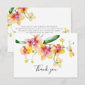 Orchids Funeral Memorial Bedankt (Voorkant / Achterkant)