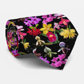 Orchids galore stropdas (Opgerold)