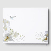 Orchids & Hummingbirds Memorial / Wedding Guest Bo Gastenboek (Achterkant)