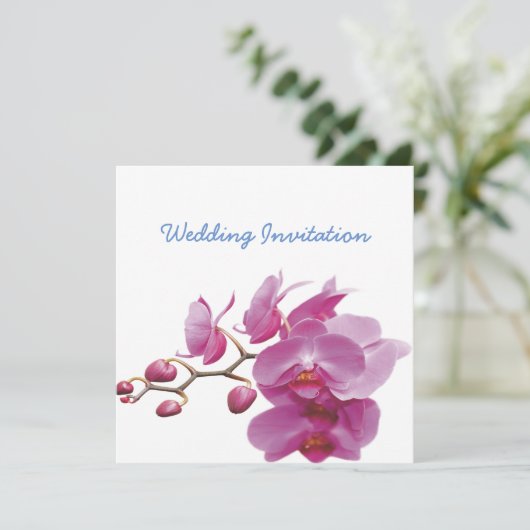 Orchids Indure Wedding Packets Kits Kaart (Staand voorkant)