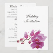 Orchids Indure Wedding Packets Kits Kaart (Voorkant / Achterkant)