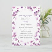 Orchids Invitation, Garden Theme Invitation Kaart (Staand voorkant)