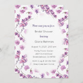 Orchids Invitation, Garden Theme Invitation Kaart (Voorkant / Achterkant)