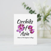 Orchids of Asia Feestdagenkaart (Staand voorkant)